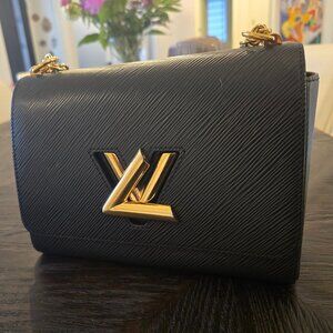 Authentic Louis Vuitton Twist MM Black Epi Leather – Gold Hardware
